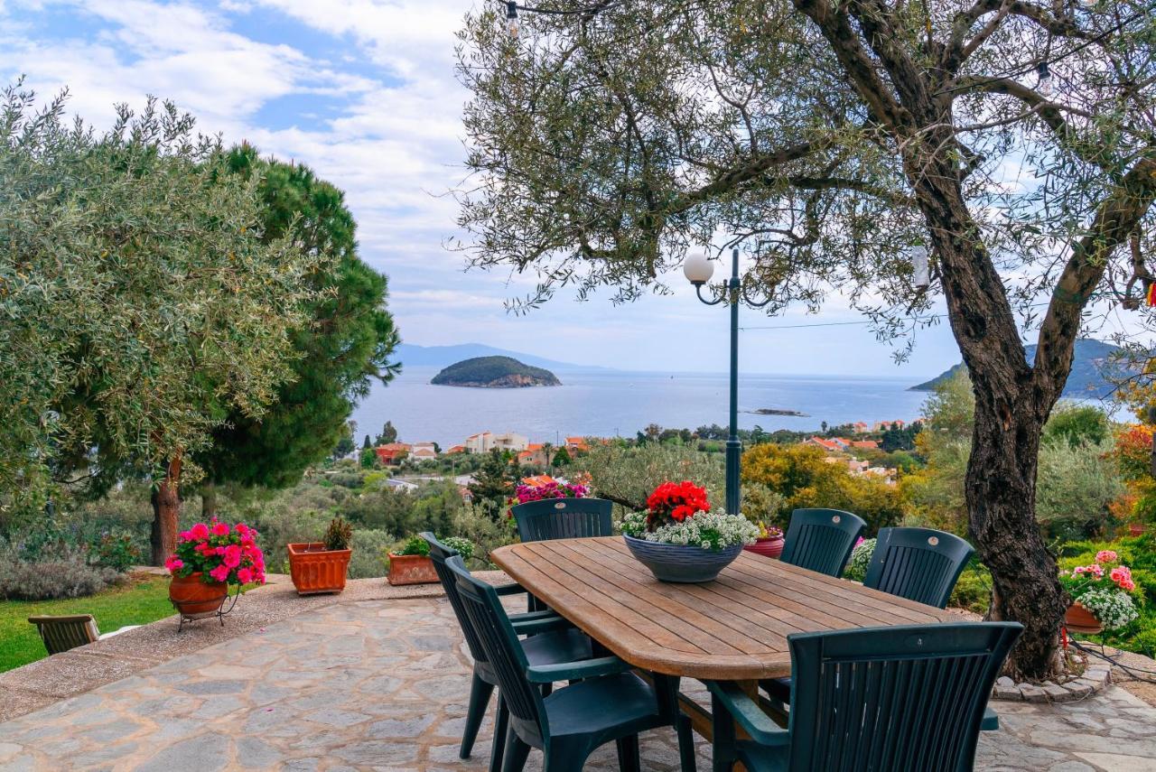 Villa Elia Kavala - Mediterranean Holiday Villa PalaiónTsiflíkion 外观 照片